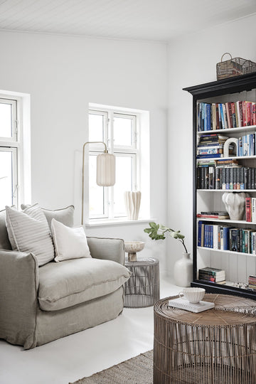 Camille kopp/underlägg H7 Ø cm. benvit