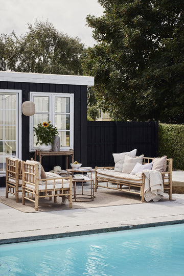 Hilde lykta H39 cm. sand