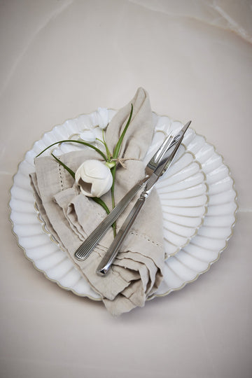 Dehlia påskdekoration H5,5 cm. vit keramik