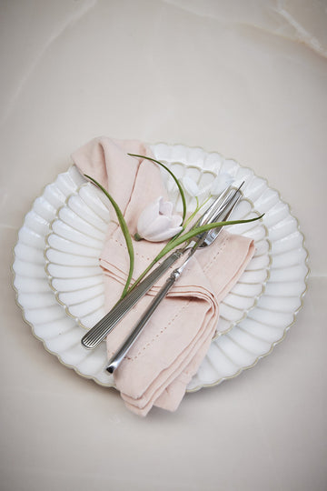 Angela servetter H cm. ljusrosa