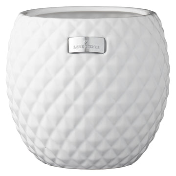 Rosabelle kruka H18 Ø18 cm. vit