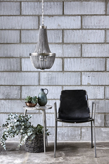 Lilia kronljus H65 Ø36 cm. antikt silver