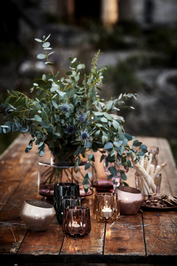 Hedria vas H30 cm. glas