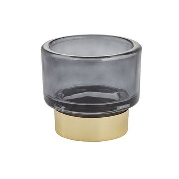 Miy värmeljushållare H7,5 Ø8 cm. mørkegrå