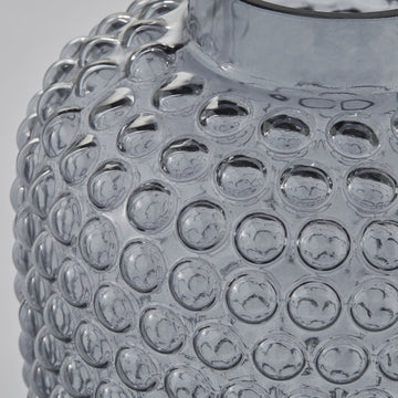 Dorinia vas H29 cm. mørkegrå glas