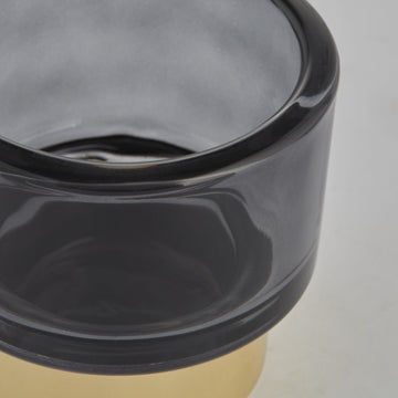 Miy värmeljushållare H7,5 Ø8 cm. mørkegrå