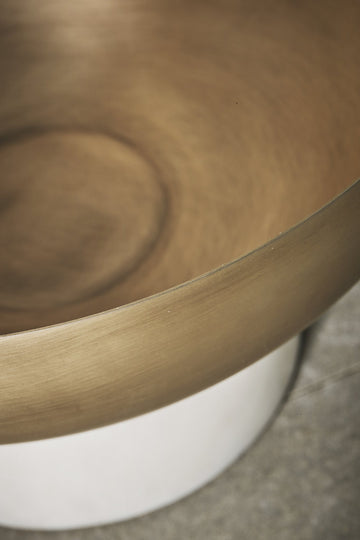 Marmilla dekorationsskål H17 Ø26 cm. ljust guld