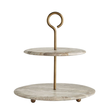 Ellia serveringsfat H35 Ø33,5 cm. sand