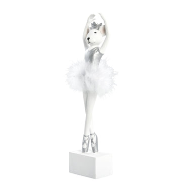 Salinna ballerina mus 32,5 cm. vit