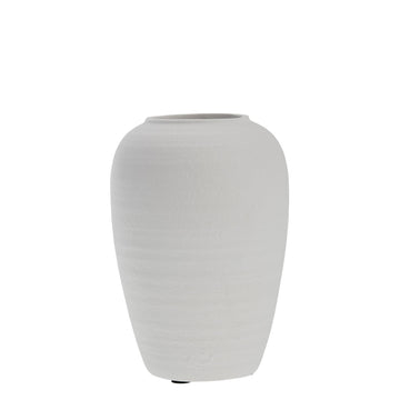 Catia decoration vase H27 cm. white