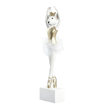 Salinna ballerina mus 32,5 cm. vit
