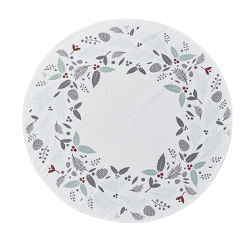 Cristivia julgransmatta Ø110 cm. vit