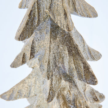 Semille dekorativa träd 44 cm. ljust guld