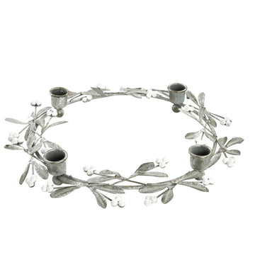 Missia adventsljusstake Ø33 cm. silver