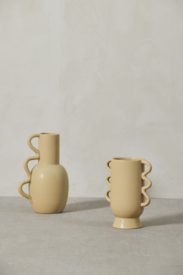 Suselle vas H20,3 Ø cm. gul