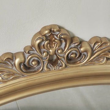 Halene spegel H108XLXB91 cm. ljust guld