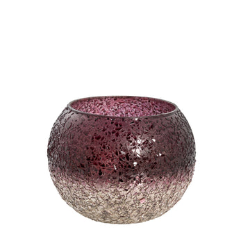 Crovia värmeljushållare 10,3 cm. rød