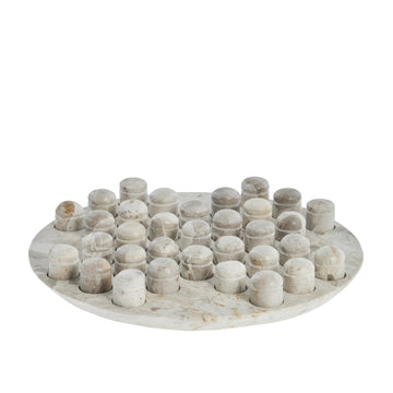 Ellia solitaire Ø25 cm. sand marmor