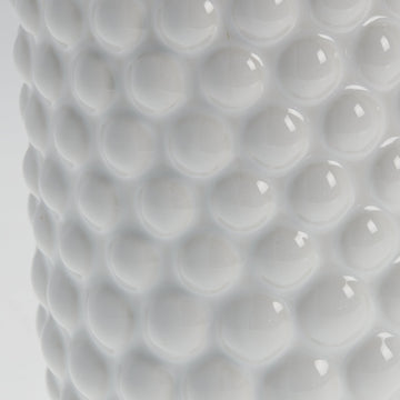 Dotsie kruka H16 Ø18 cm. vit