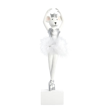 Salinna ballerina mus 32,5 cm. vit
