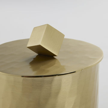 Ellivia krukka H12XL12XB12 cm. ljust guld