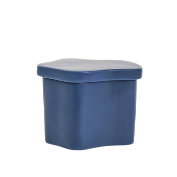 Brime-burk H15 x B15,6 cm. Blå