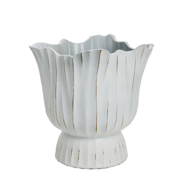 Palazzo blomkruka D24 H23,5 Vit