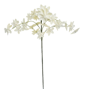 Happia blomsterdekoration H7 cm. Gul