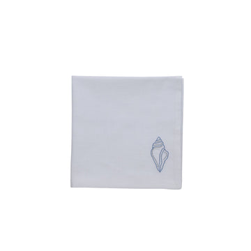 Nerina broderad servett 45x45 cm. Vit