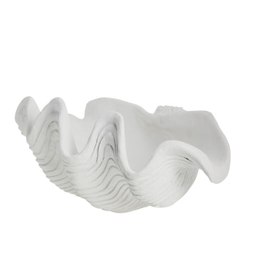 Shelladekoration snäcka 40,5x27,5 cm. Vit