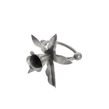 Philine servettring blomma 5x5 cm. Myr. Silver