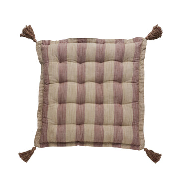 Felima sittdyna randig / 45x45 cm Tigeröga/Rose Tan