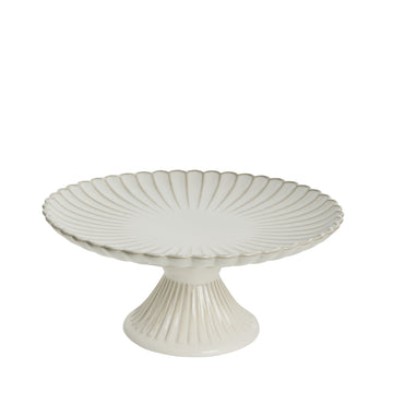 Camille tårtfat 27x27 cm. Off White