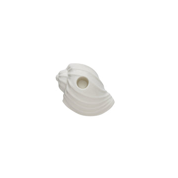 Shellille ljusstake mussla D11.5 H6 Vit