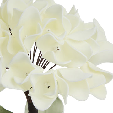 Happia blomsterdekoration H23 cm. Gul