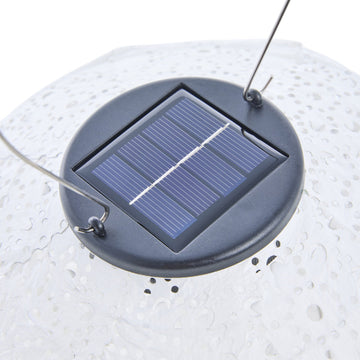 Lunaria solcellslykta D18 x H33 Vit