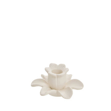 Deanne blomljusstake H5,6 Off White