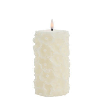 Hysille LED-ljusblomma H14,5 Off White