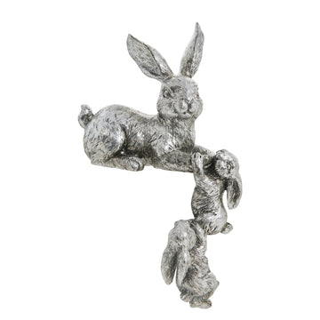 Selille kanindekoration H19.3 Silver