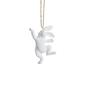 Selille kaninprydnad H9.5 Vit