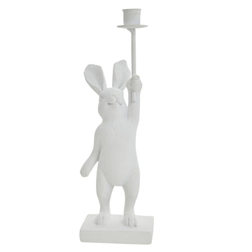 Selille kaninljusstake H18,5 Vit