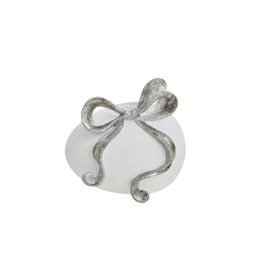 Sevinne äggljusstake H8,7 Vit/Silver