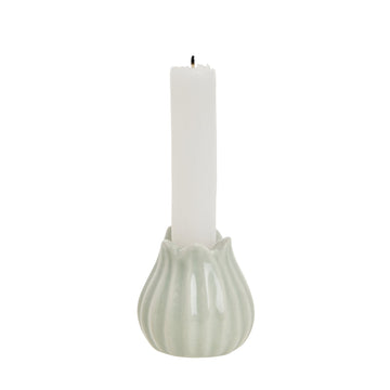 Dealie blomljusstake H6 L. Grön