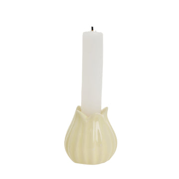 Dealie blomljusstake H6 Gul
