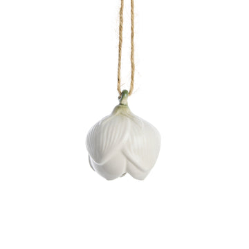 Dehlia set med 2 blomdekorationer Off White