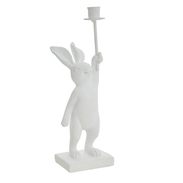 Selille kaninljusstake H18,5 Vit