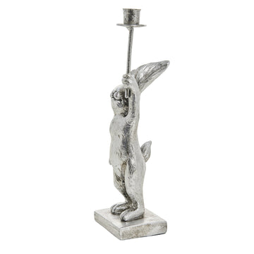 Selille kaninljusstake H18.5 Silver