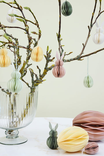 Papillaäggdekoration H15 Gul