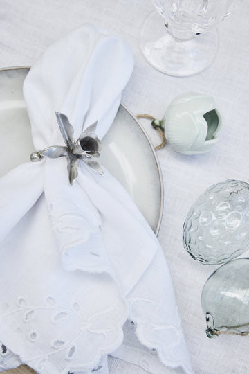 Dehlia set med 2 blomdekorationer L. Grön