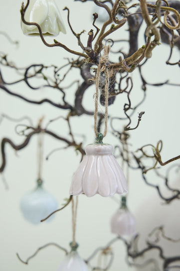 Dehlia set med 2 blomdekorationer L. Grön